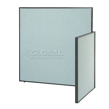 Interion By Global Industrial 48 in D X Back: 60 in; Side: 42 in H, 60 in W X Steel, Blue 240316BL